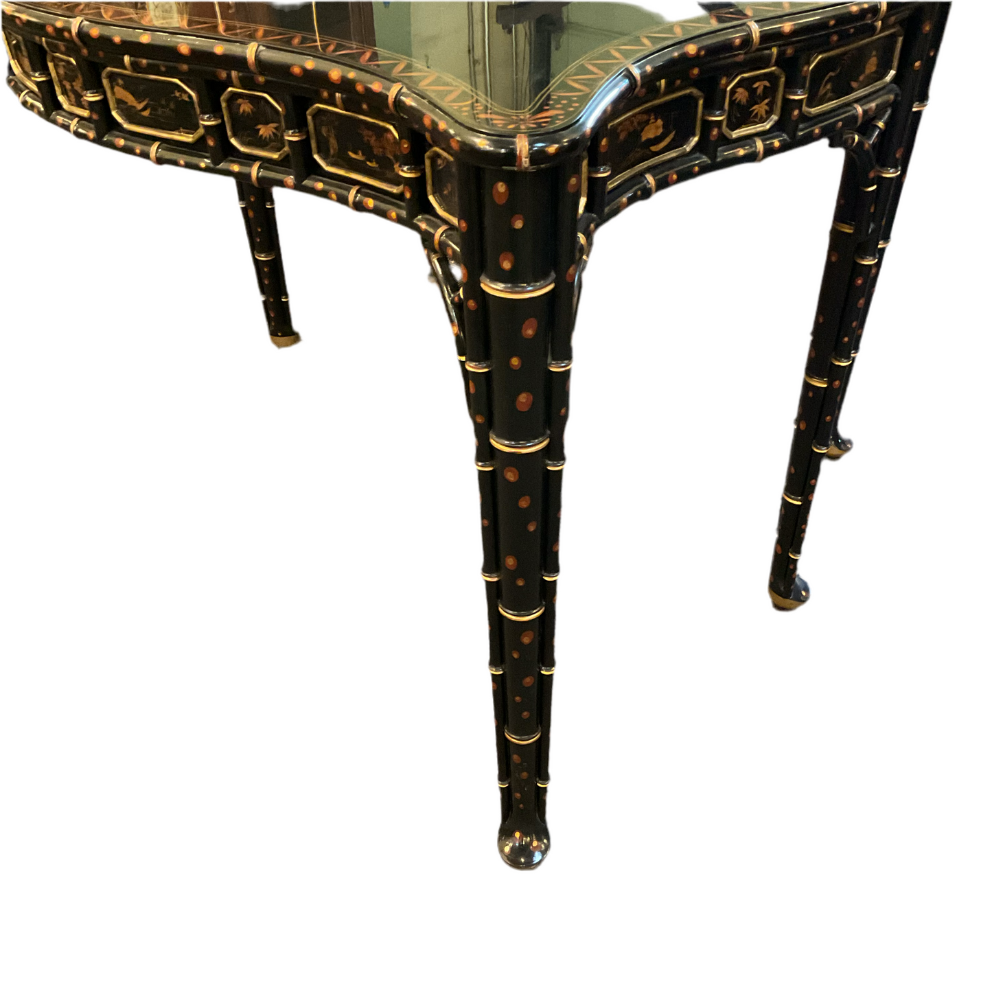 Chinoiserie Console/ Game Table by Baker Furniture