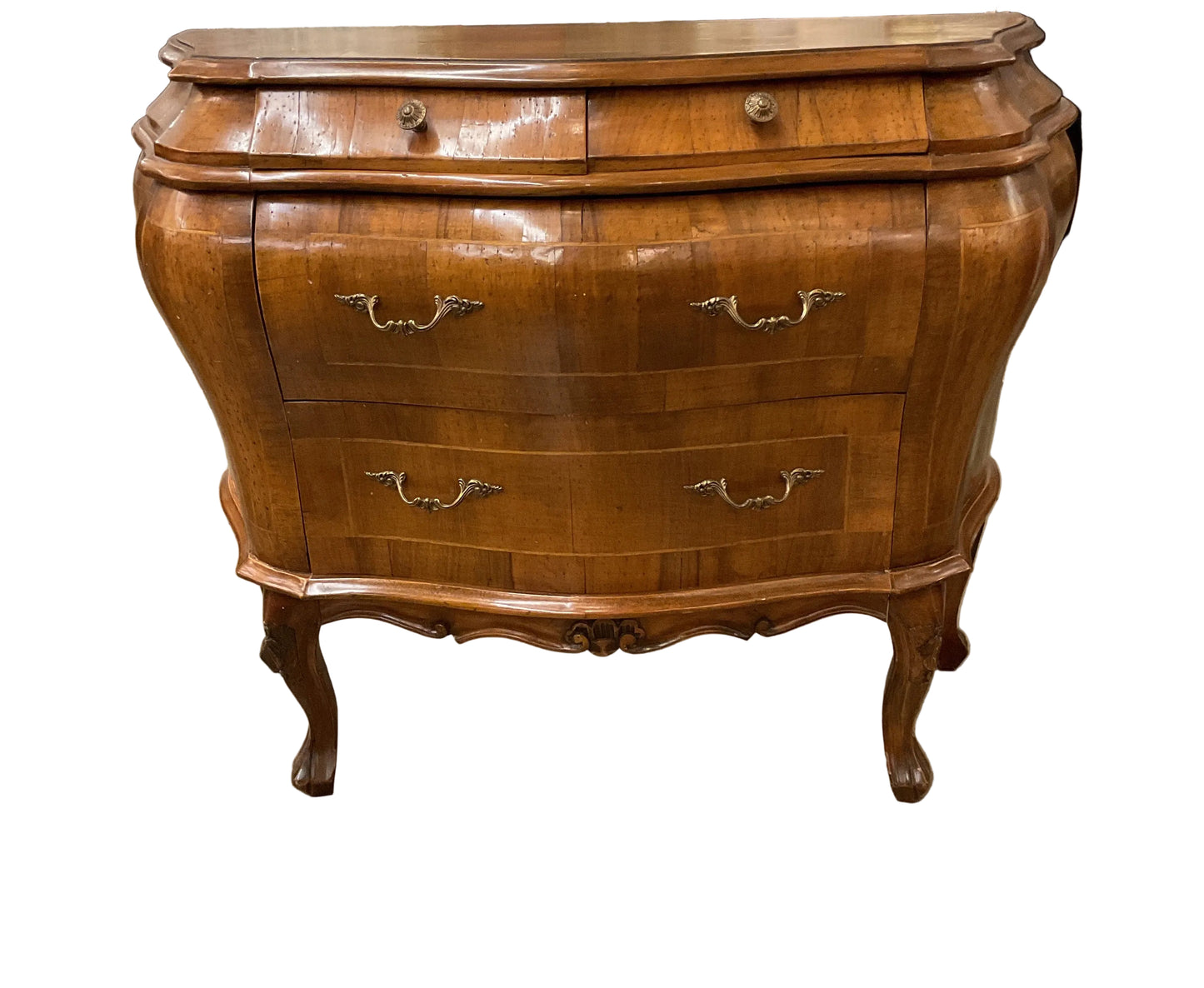 Vintage Bombe Chest of Drawers Made in Italy