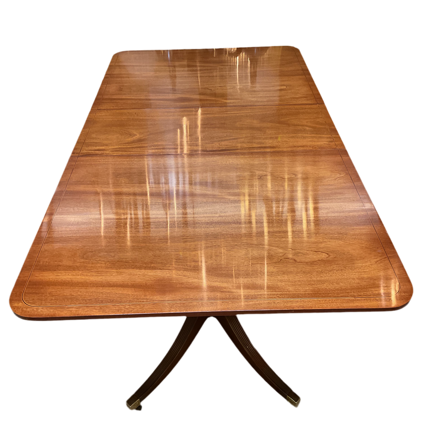 Regency Style Mahogany Dining Table By Baker Furniture