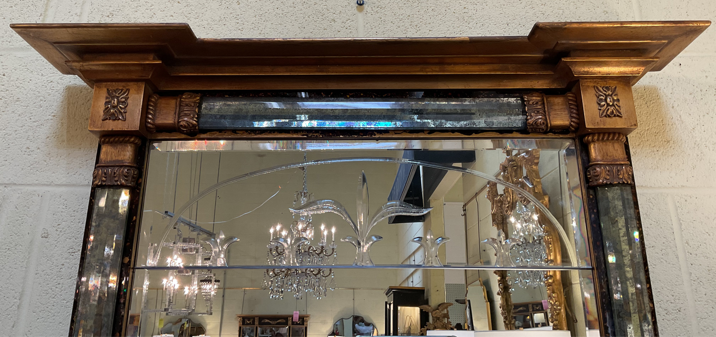 Regency Style Beveled Mirror