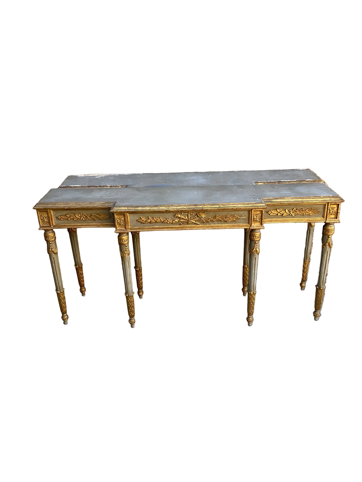 Pair Vintage Neo-Classical Wall Mount Console Table
