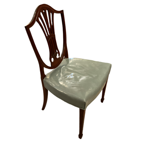 Set 8 Shield Back Dining Chairs 18thC.