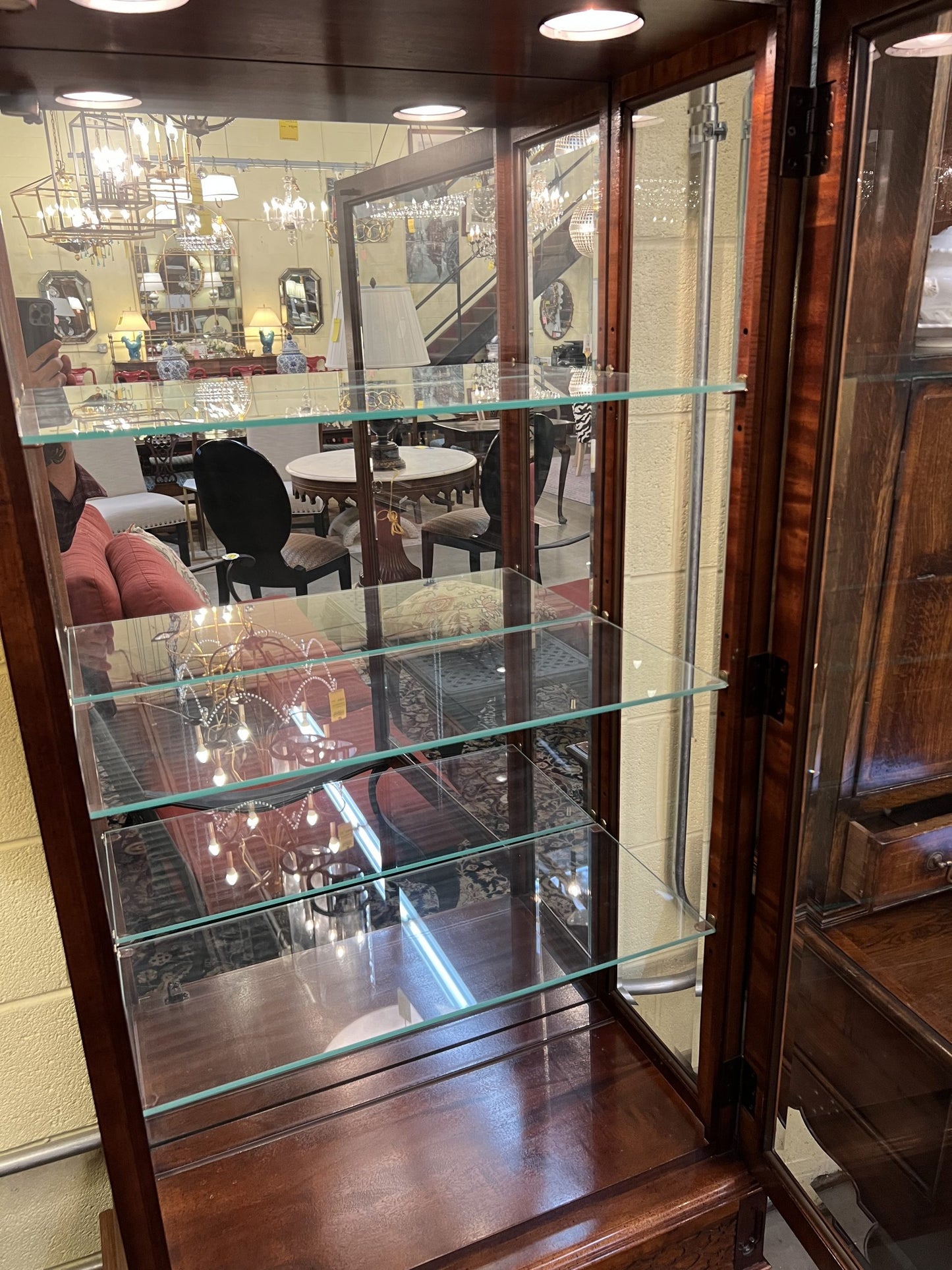 Mahogany Curio Cabinet
