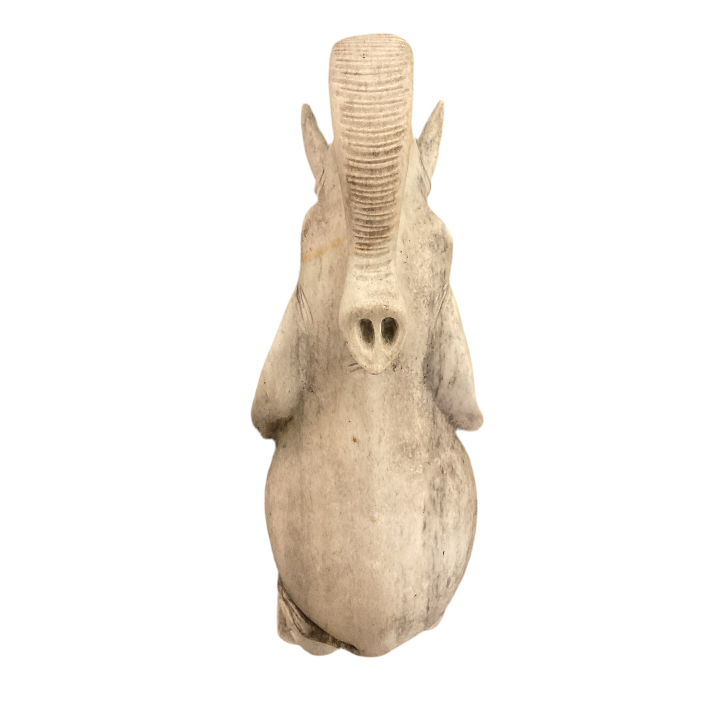Pair of Vintage Limestone Elephant Figures