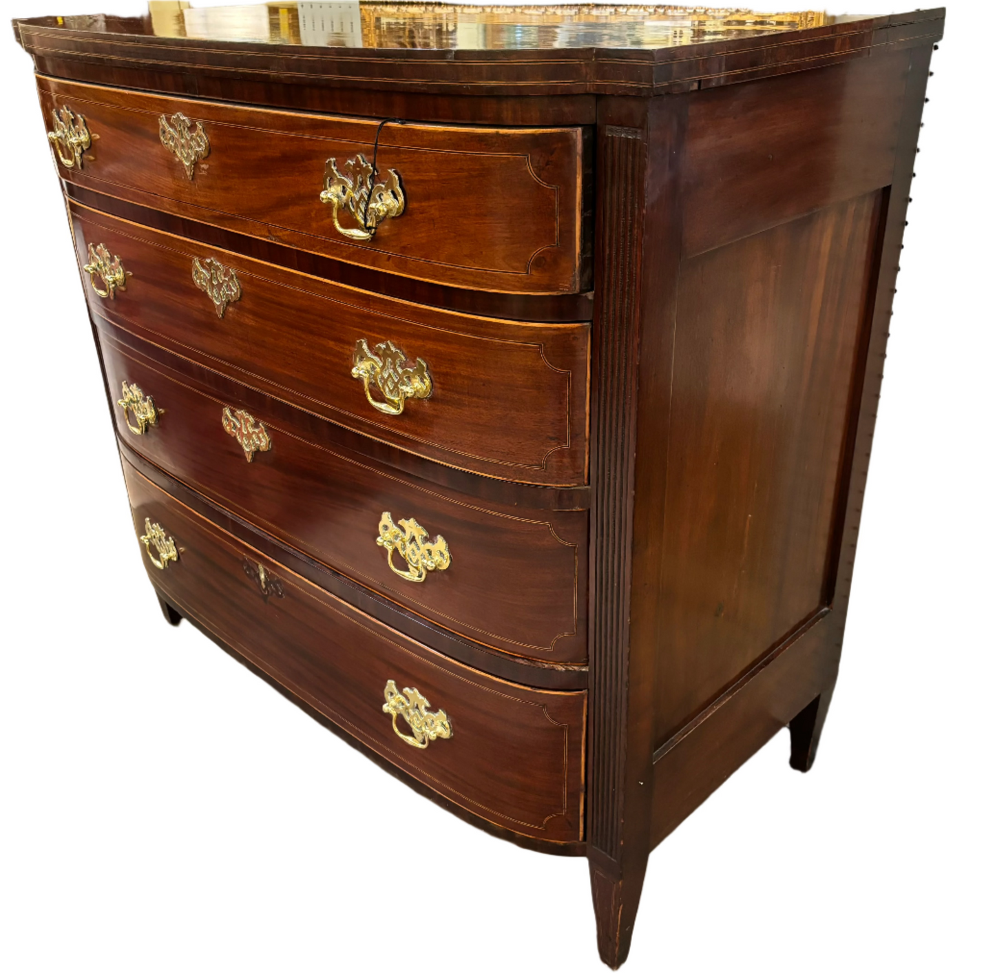 English Antique Regency Mahogany Chest of Drawers