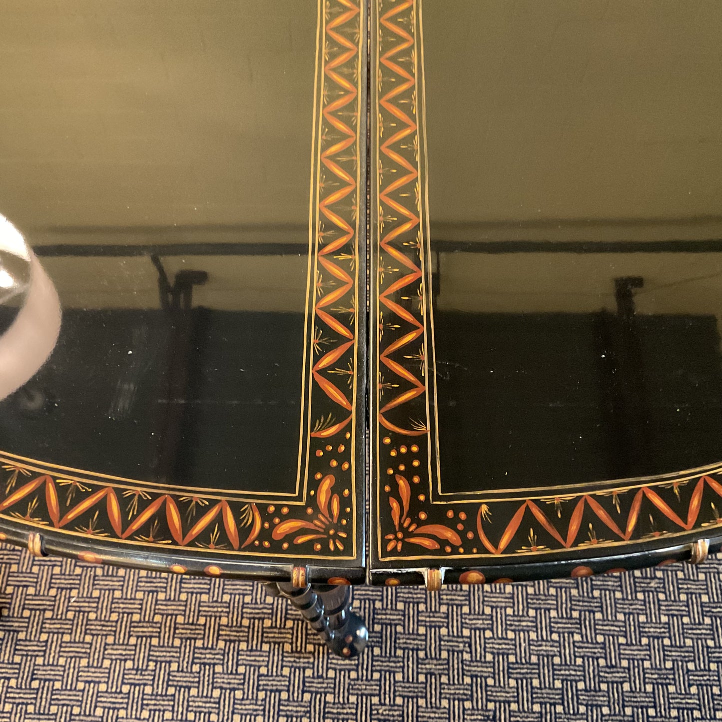 Chinoiserie Console/ Game Table by Baker Furniture