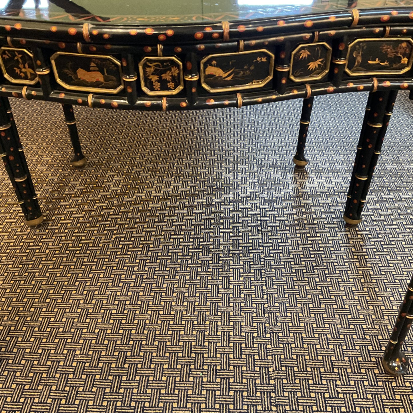 Chinoiserie Console/ Game Table by Baker Furniture