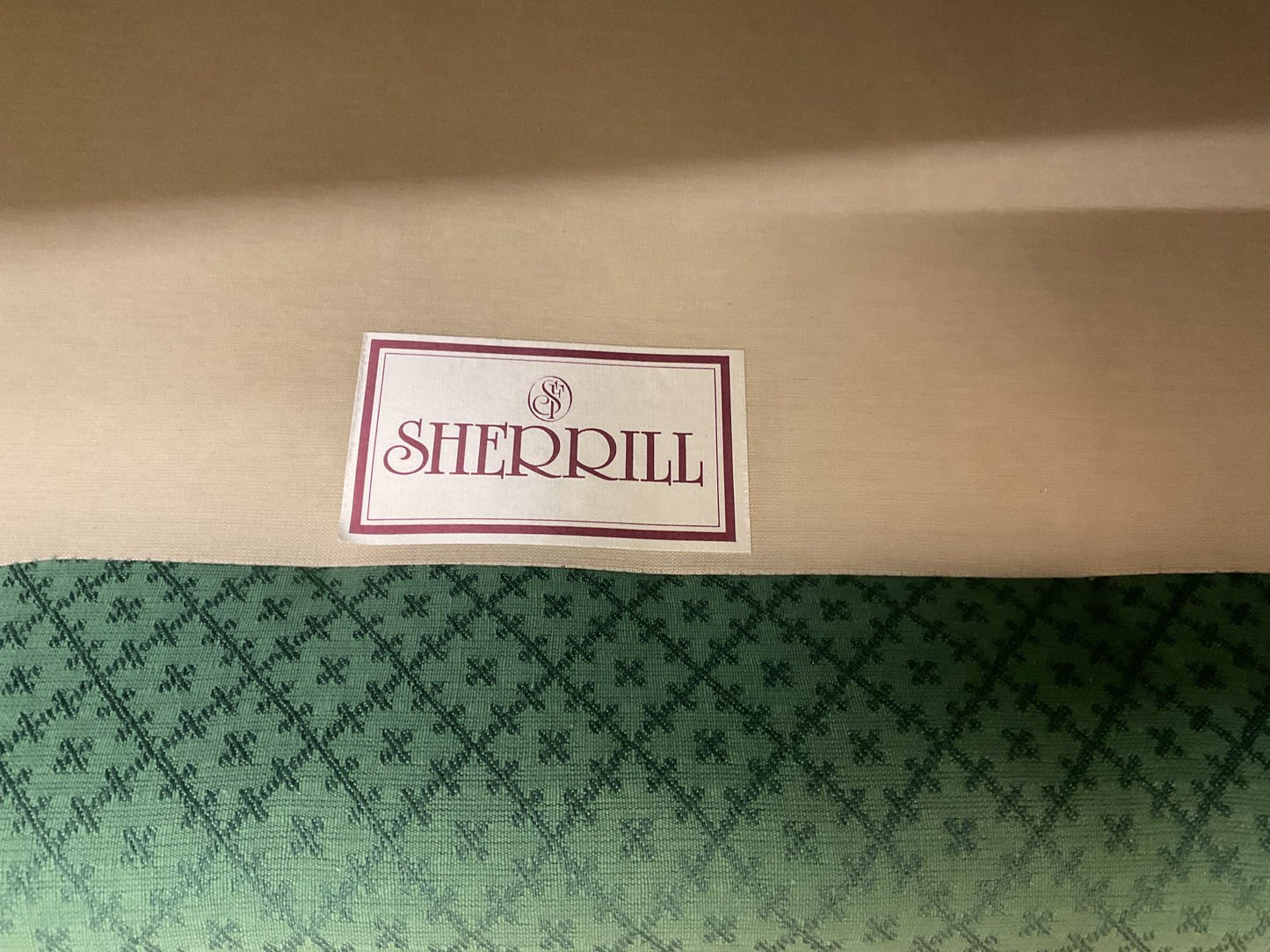Green Loveseat by Sherrill Company