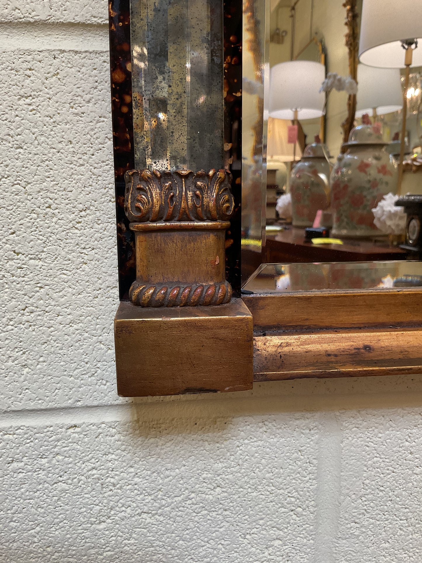 Regency Style Beveled Mirror