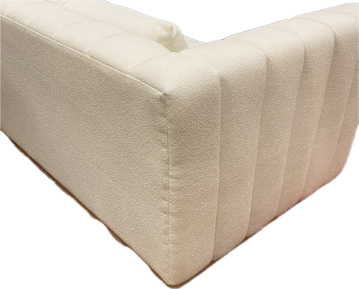 White Tufted Moderne Sofa