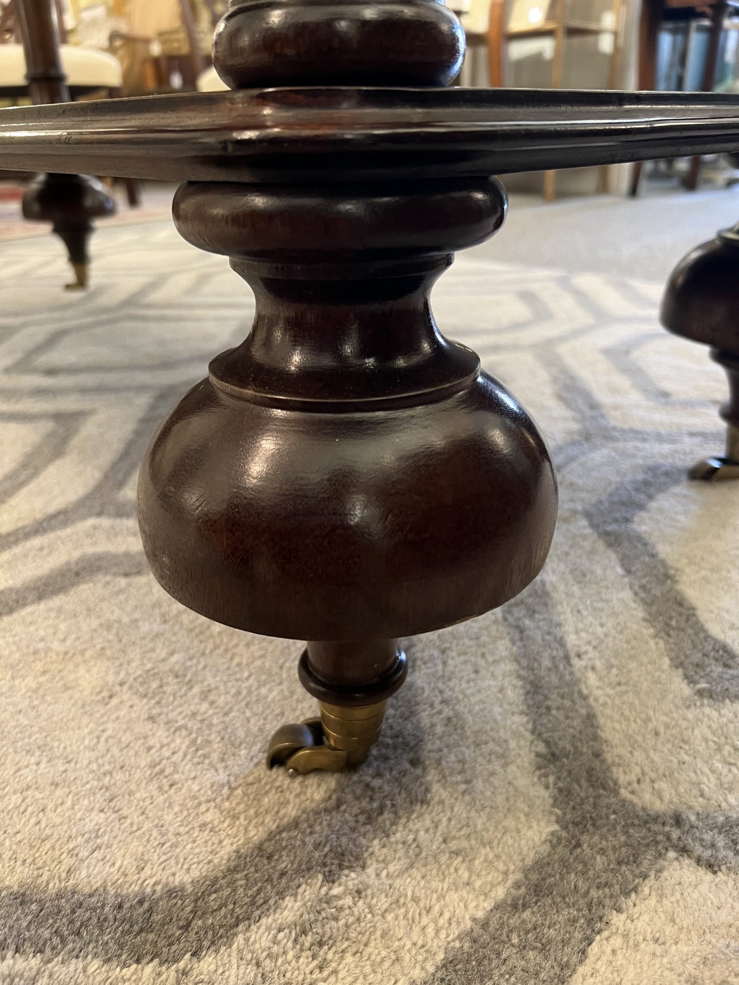 Vintage 3 Tier Mahogany Dumbwaiter