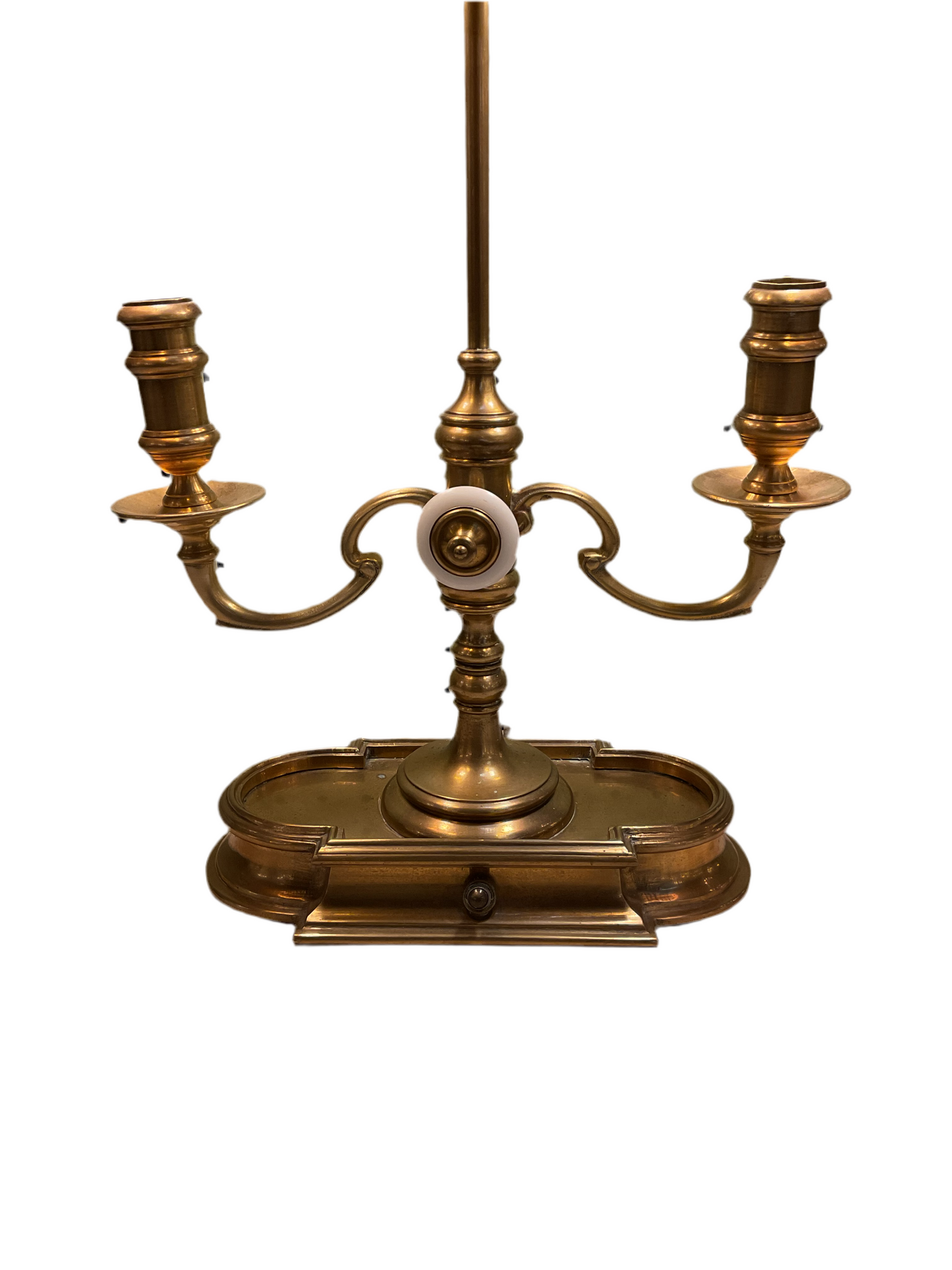 Vintage Bouillotte Brass Lamp By Chapman