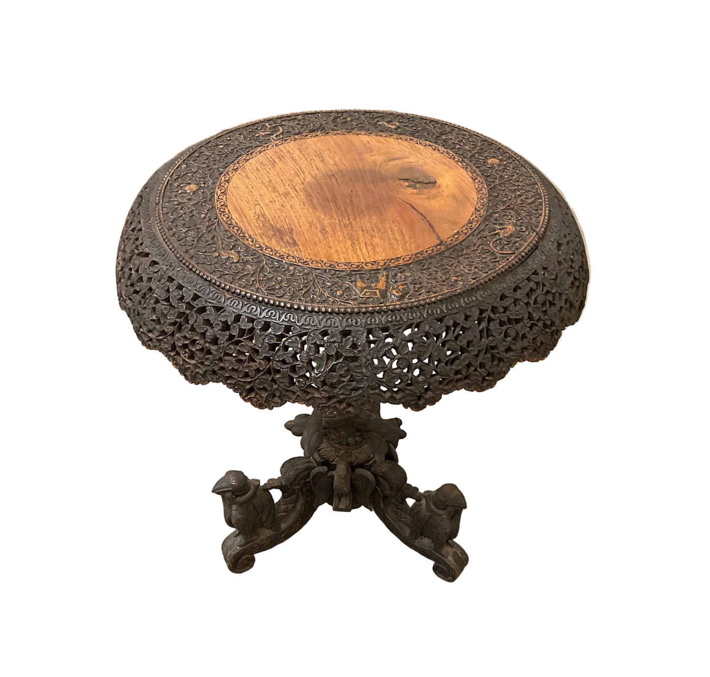 Antique Burmese Anglo Indian Carved Table