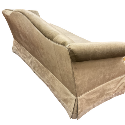 Silk Velvet Camelback Sofa