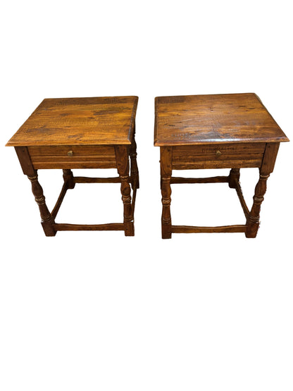 Pair country Style End Tables