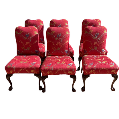 Set of 6 Ball & Claw Dining Chairs