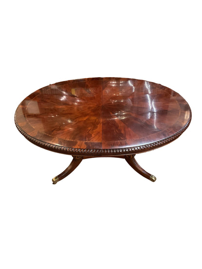 Oval Mahogany Dining Table by Henredon Furniture Company