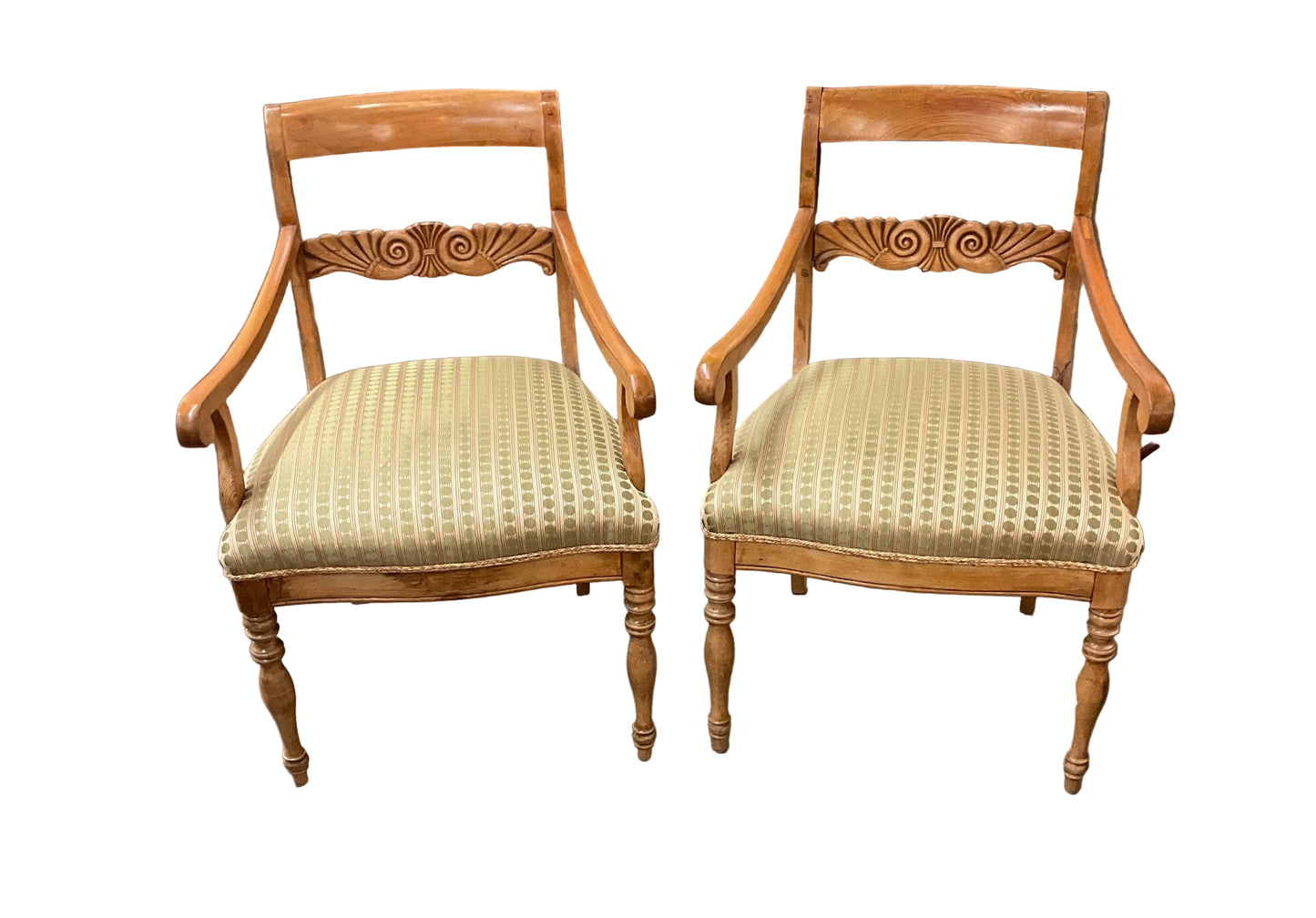 Pair of Antique Carved Arm Chairs