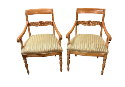 Pair of Antique Carved Arm Chairs