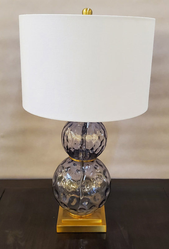 Pair of Moderne Glass Lamps