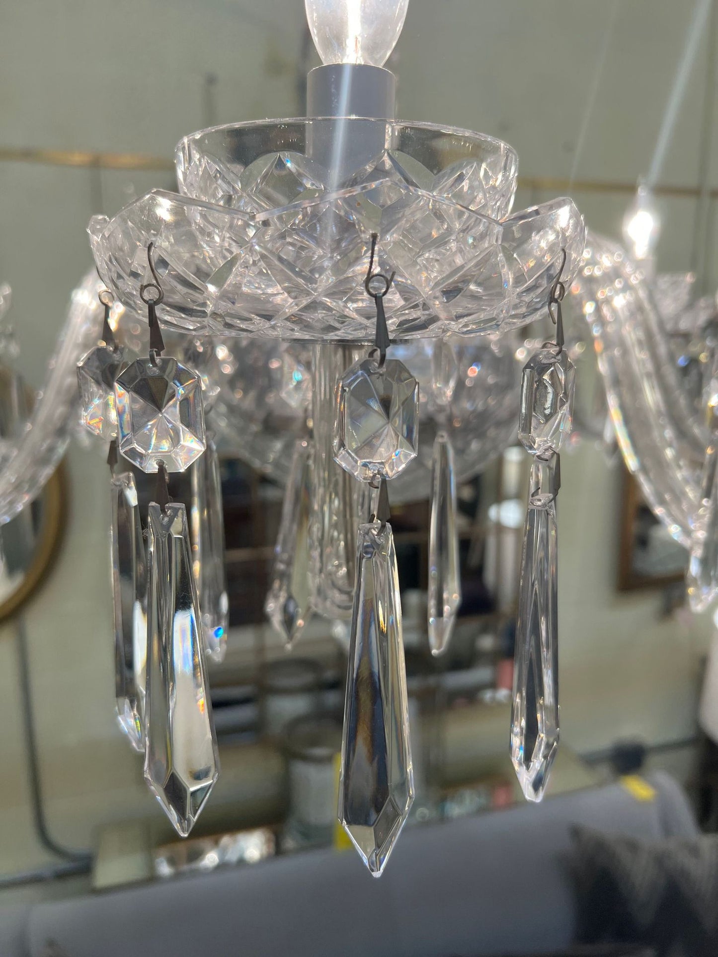 8 Light Crystal Chandelier by Waterford