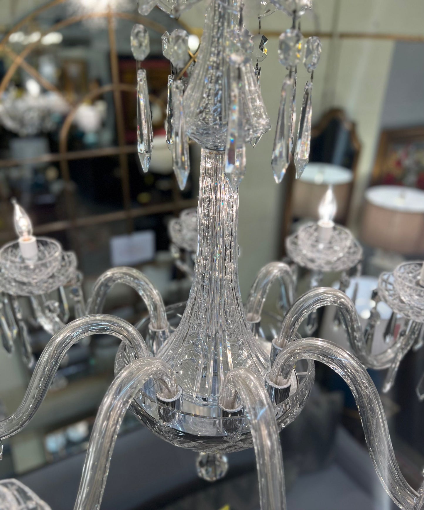 8 Light Crystal Chandelier by Waterford