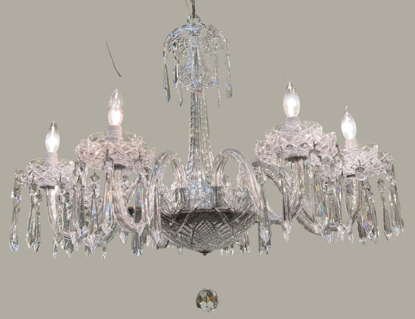 8 Light Crystal Chandelier by Waterford