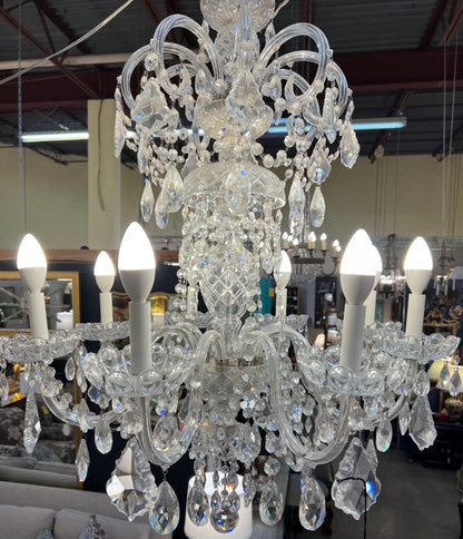 8 Light Crystal Chandelier By Schonbek