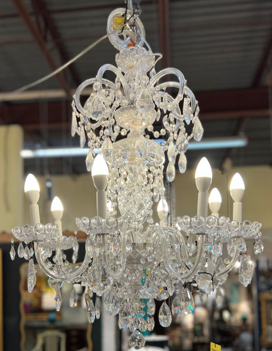 8 Light Crystal Chandelier By Schonbek