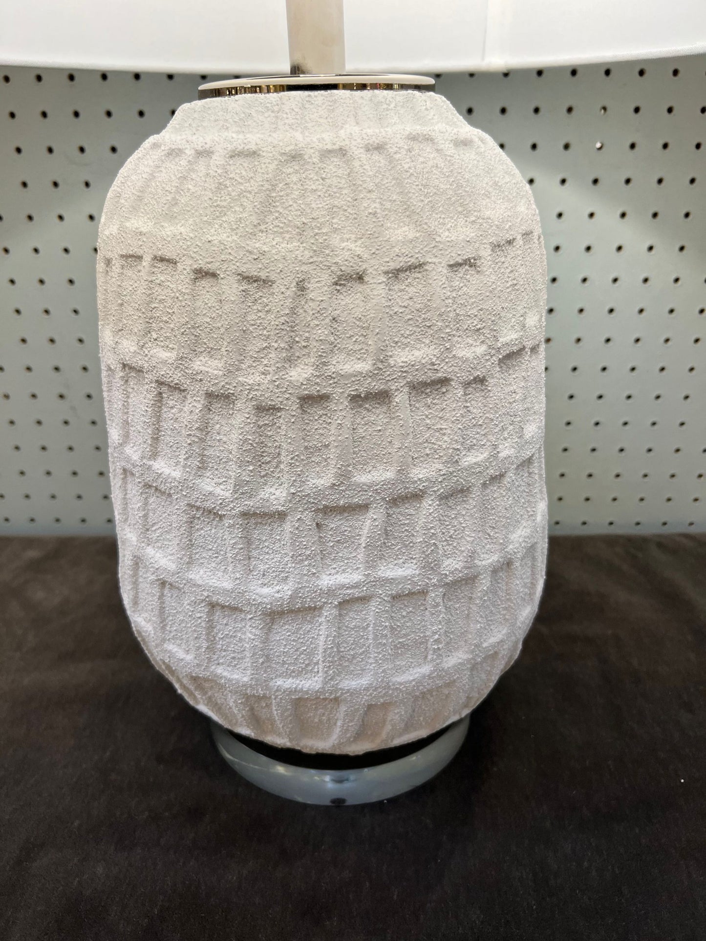 Single White Ceramic Lamp