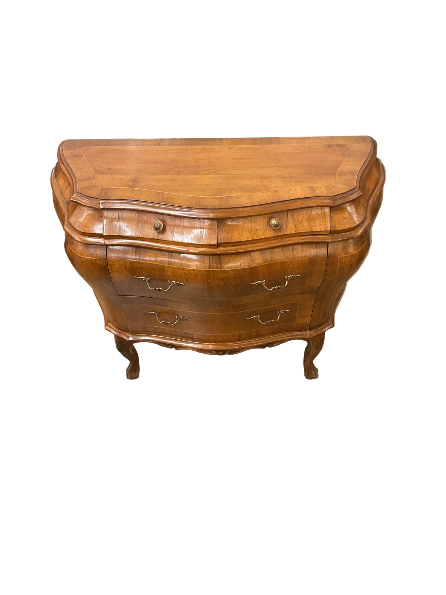 Vintage Bombe Chest of Drawers Made in Italy