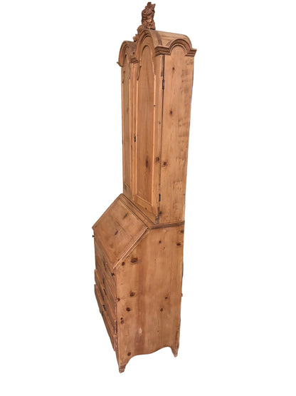 French Double Dome Pine Secretary