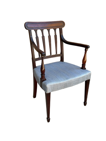 Set of 8 English Mahogany Period Dining Chairs