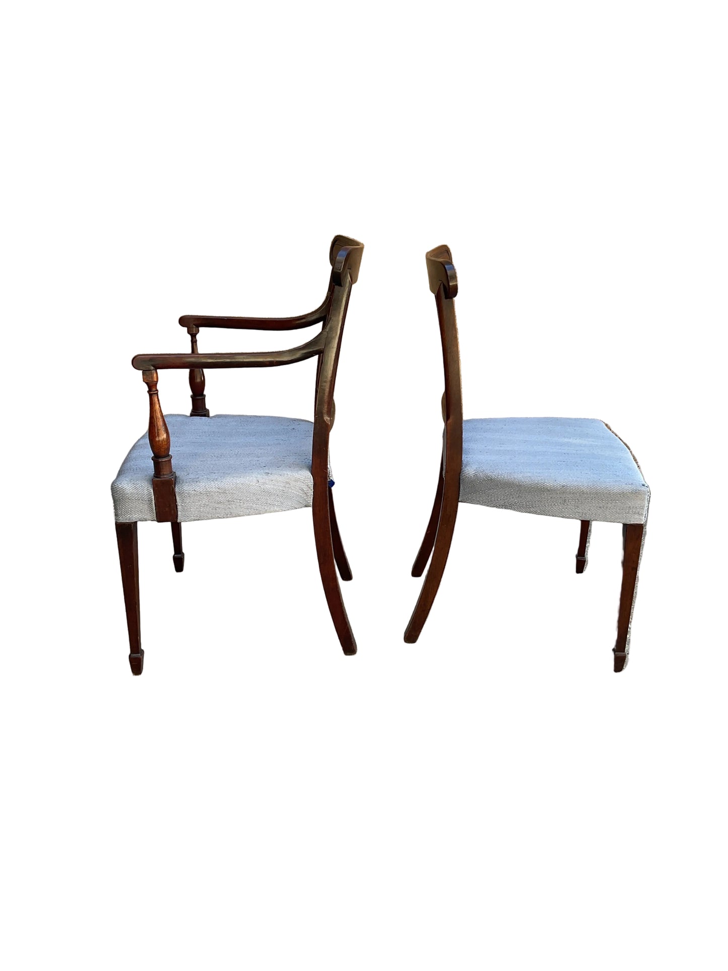 Set of 8 English Mahogany Period Dining Chairs