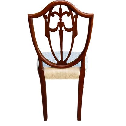Set 6 Hepplewhite Style Shield Back Dining Chairs