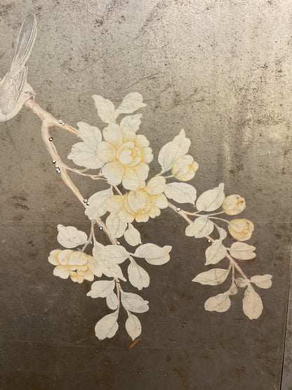 Pair of Chinoiserie Gracie Wallpaper Panels.