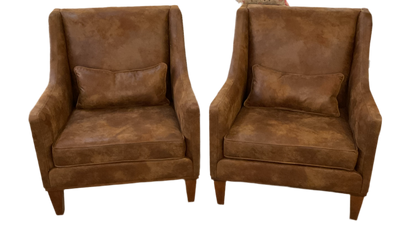 Pair Club Chairs