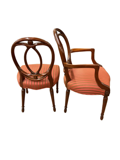 Set 8 Sheraton Style Mahogany Dining Chairs