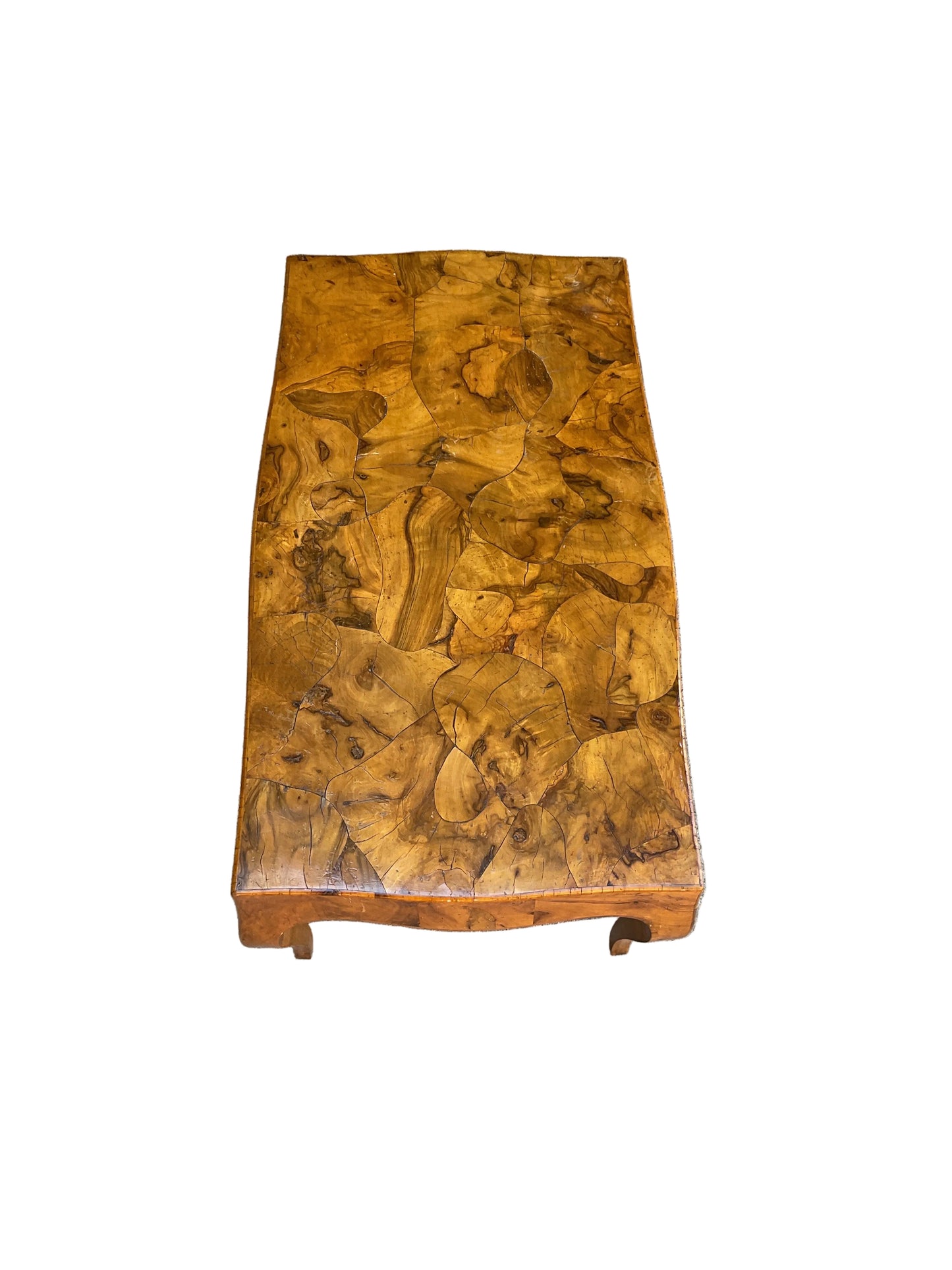 Vintage Olive Wood Coffee Table