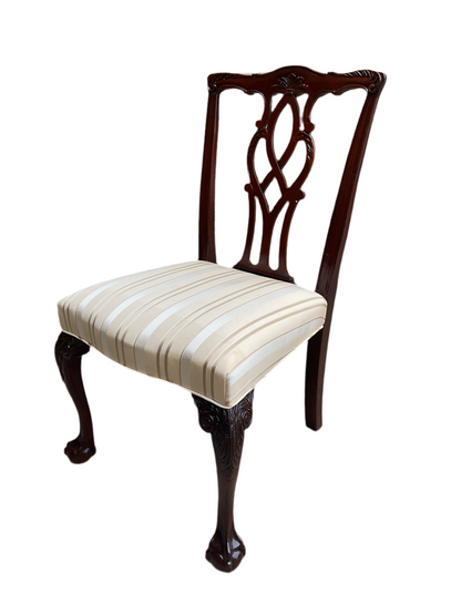 Set of 8 Chippendale Style Dining Chairs By Kindel Furniture