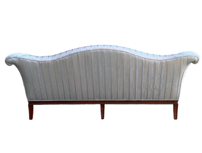 Light Blue Camel-back Sofa by Karges Furniture