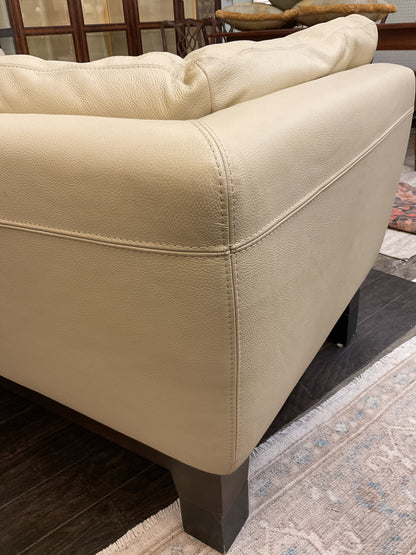 Roche Bobois Leather Sectional w/Ottoman.