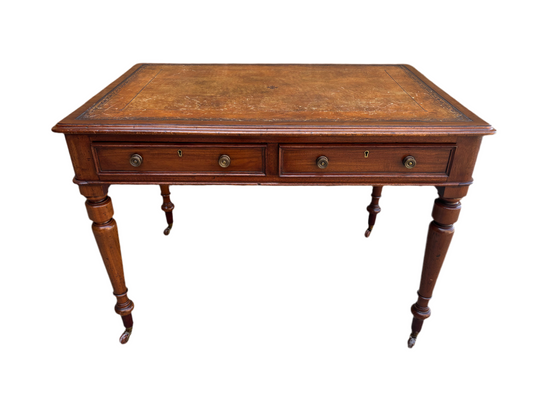 Brown Leather Top Desk