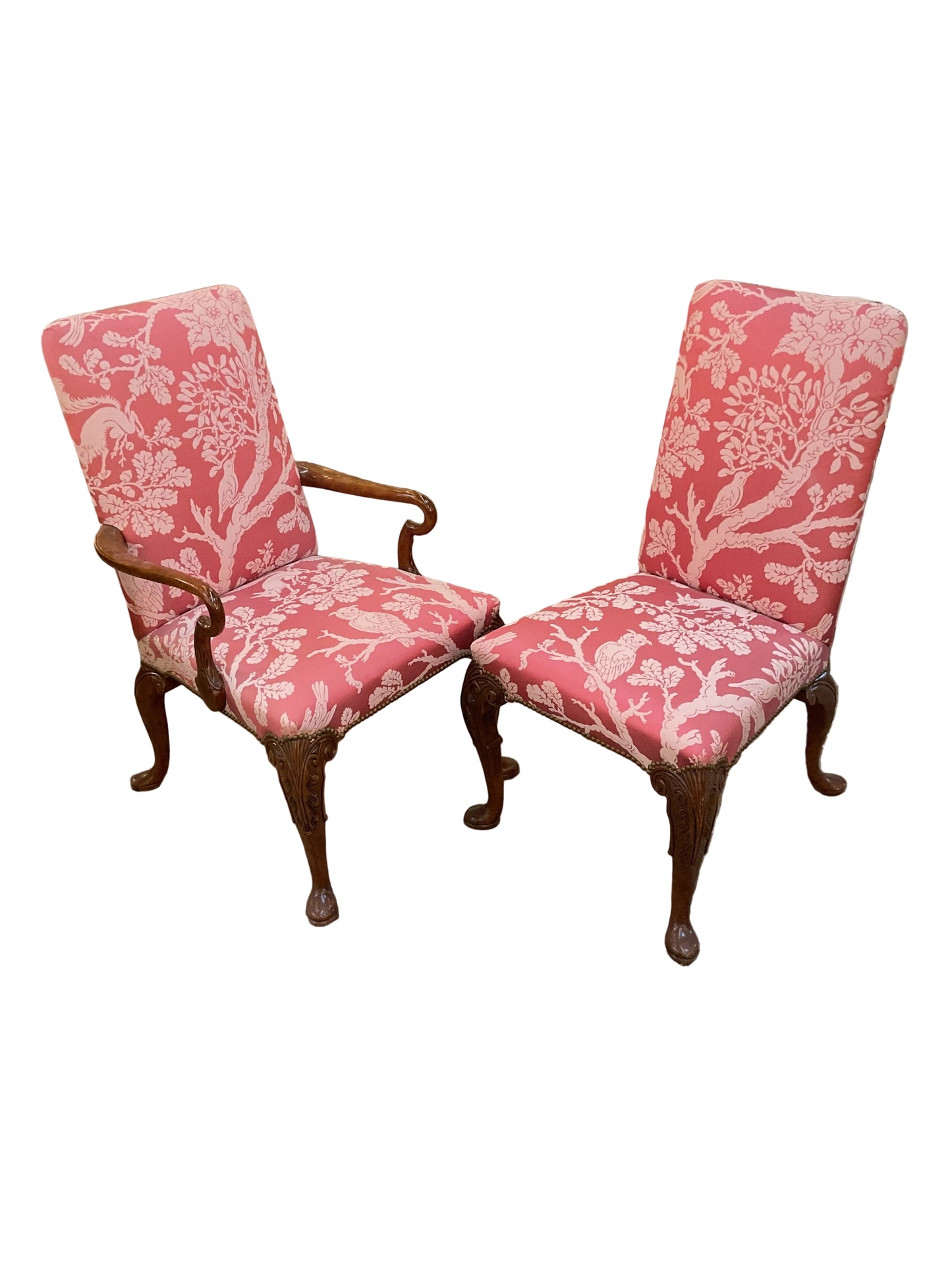 Set 12 Chippendale Style Dining Chairs