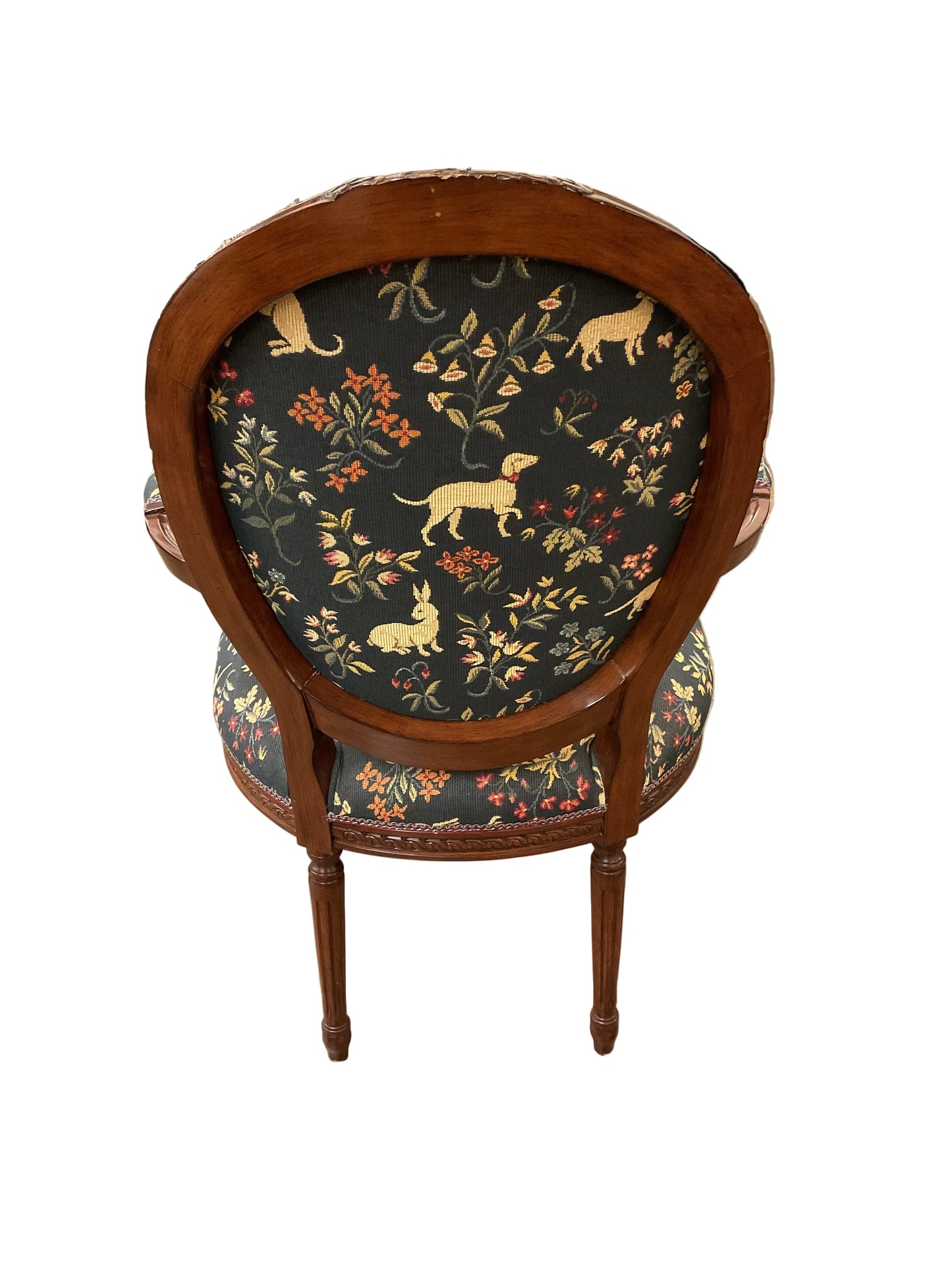 Pair Louis XVI Style Arm Chairs