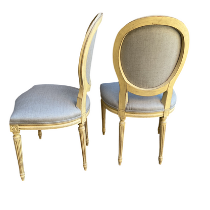 Set of 6 Louis XVI Style Medallion Dining Chairs By Baker Furniture