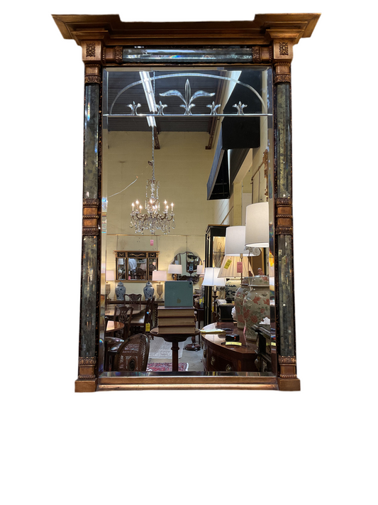 Regency Style Beveled Mirror