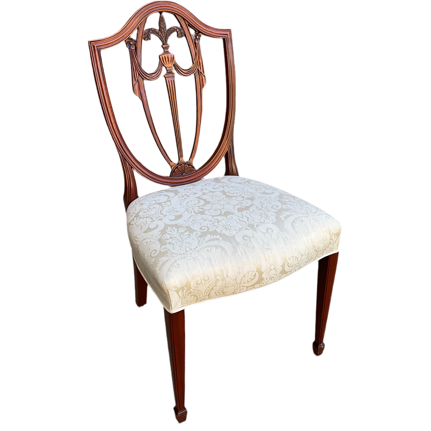 Set 6 Hepplewhite Style Shield Back Dining Chairs