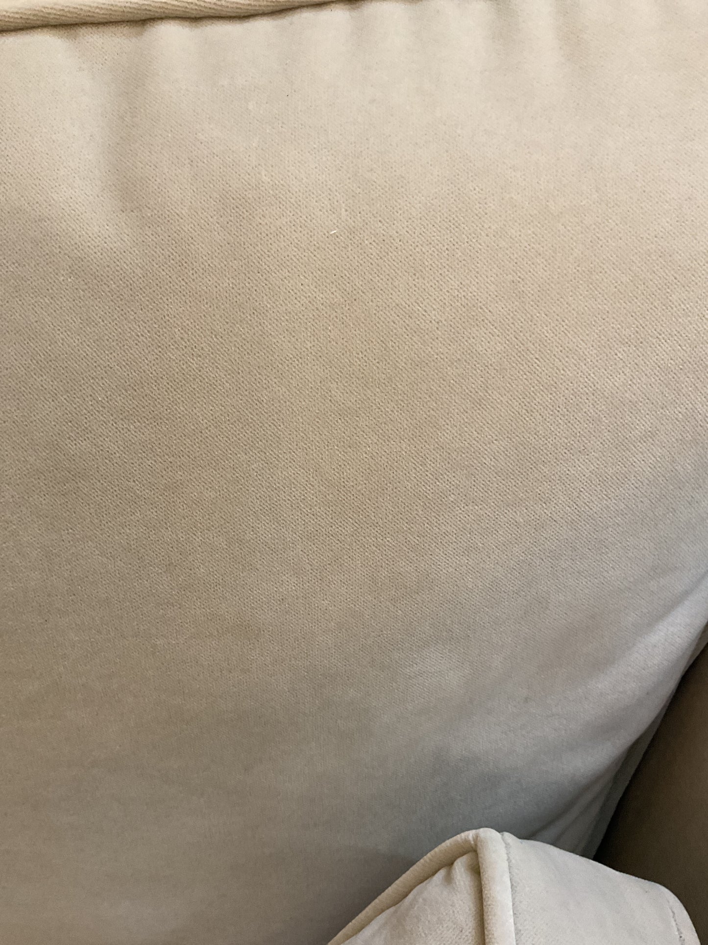 Pair Cream Slope Arm Sofas