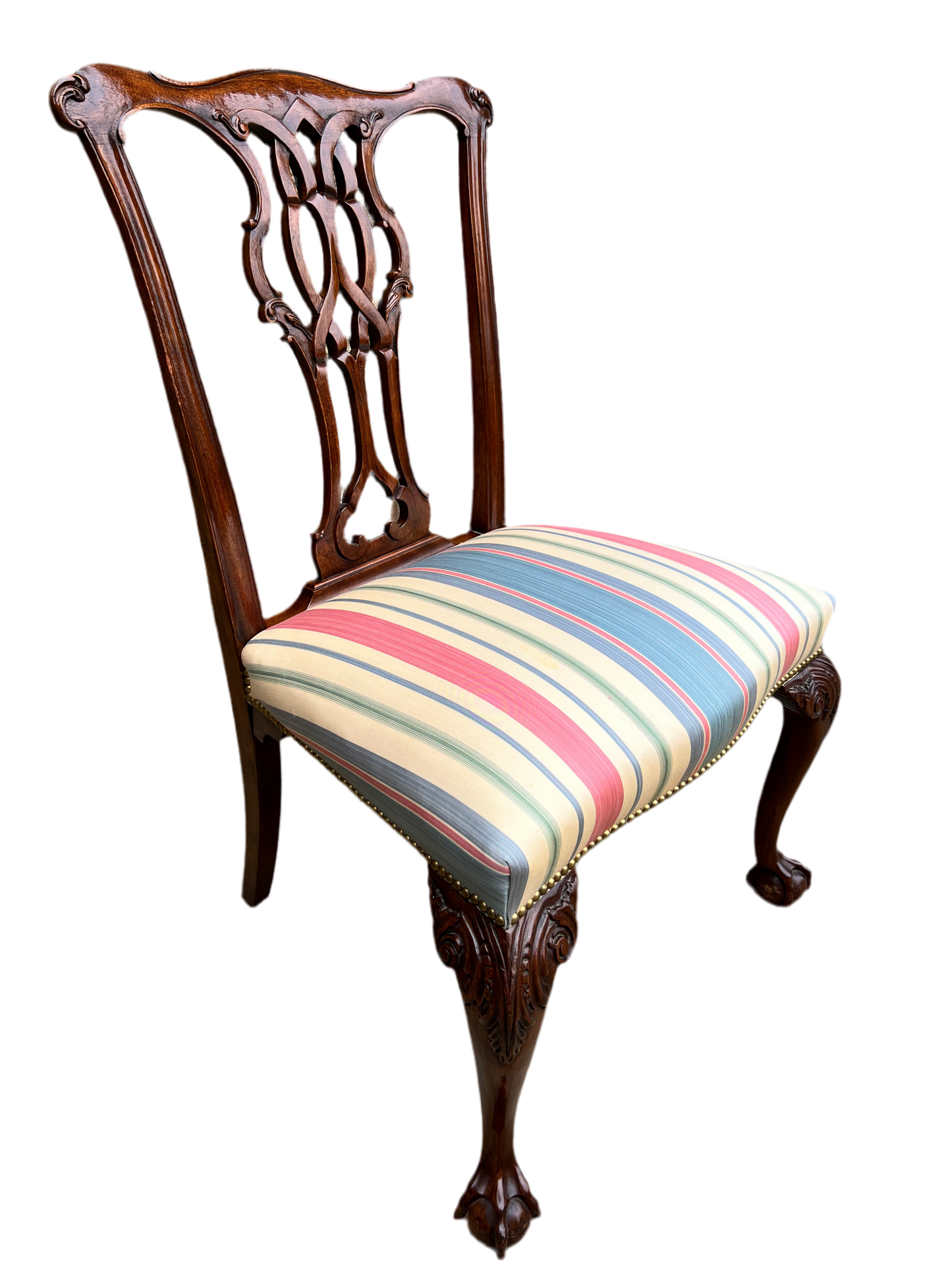 Set of 12 Chippendale Dining Chairs By Baker Furniture Company